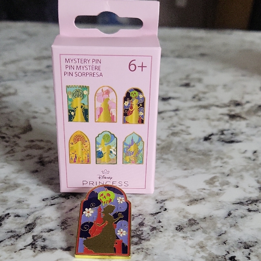 Disney Snow White Enchanted Pin with Gold and Purple